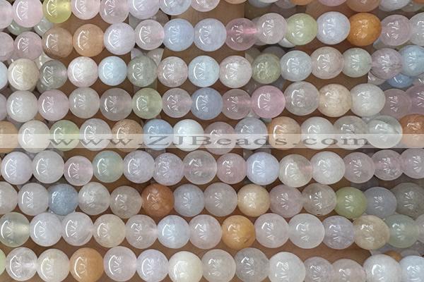 MORG05 15 inches 6mm round morganite gemstone beads