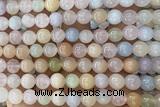 MORG06 15 inches 8mm round morganite gemstone beads