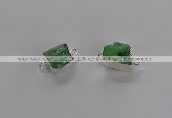 NGC1246 10*12mm - 14*15mm freefrom druzy agate connectors wholesale