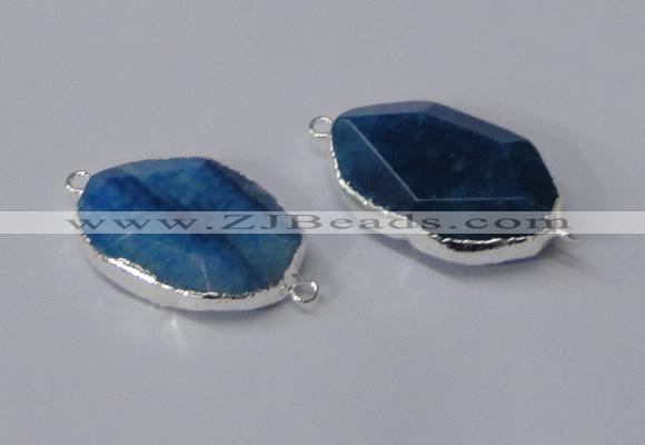 NGC578 18*25mm - 22*30mm freeform agate gemstone connectors