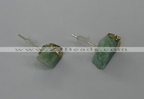 NGE310 6*8mm - 8*10mm nuggets amazonite earrings wholesale