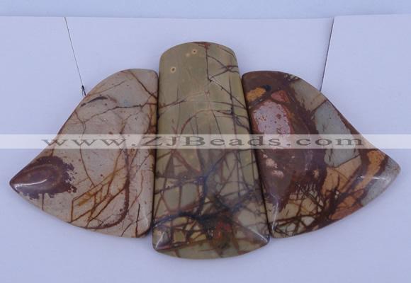 NGP09 Picasso jasper gemstone pendants set jewelry wholesale