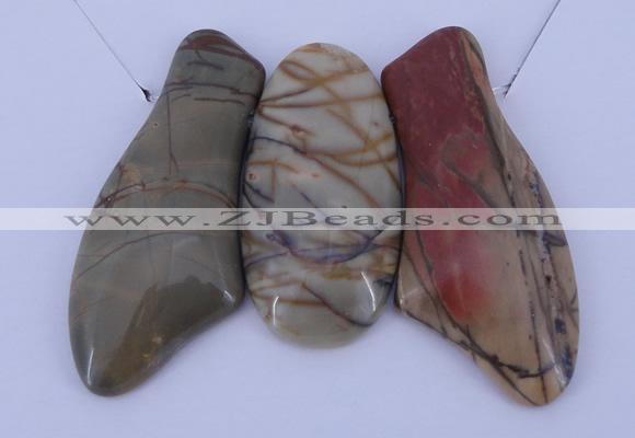 NGP12 Picasso jasper gemstone pendants set jewelry wholesale