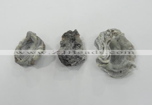 NGP1325 30*40mm - 50*60mm freeform agate gemstone pendants wholesale