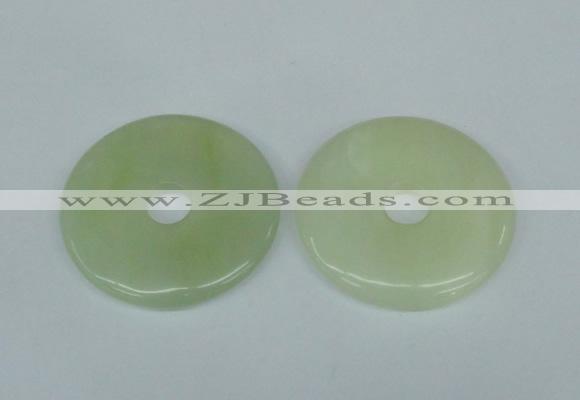 NGP1378 7*50mm - 8*55mm donut flower jade gemstone pendants