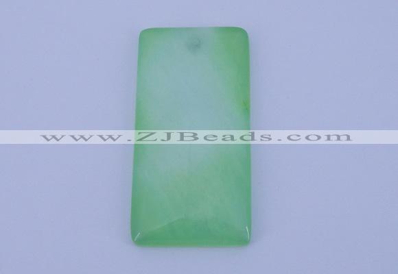 NGP138 2pcs 30*40mm rectangle dyed white jade gemstone pendants