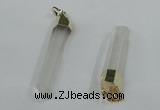 NGP1420 9*50mm - 11*60mm stick white crystal gemstone pendants