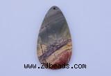 NGP144 2pcs 30*60mm teardrop picasso jasper gemstone pendants