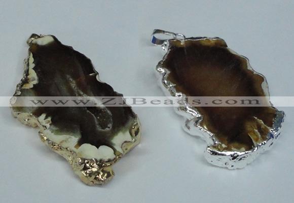 NGP1474 30*40mm - 40*50mm freeform agate gemstone pendants