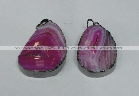 NGP1485 30*45mm - 40*50mm freeform plated druzy agate pendants