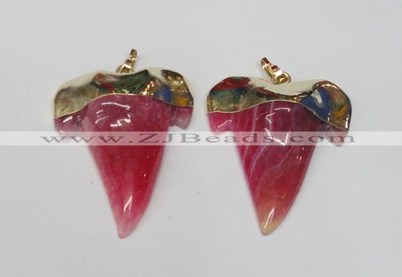 NGP1588 32*42mm - 35*45mm agate gemstone pendants