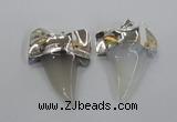 NGP1776 35*45mm - 38*55mm teeth-shaped agate gemstone pendants