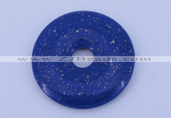 NGP218 7*50mm fashion dyed lapis lazuli gemstone donut pendant