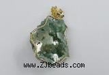 NGP2282 35*45mm - 45*50mm freeform druzy agate gemstone pendants