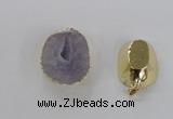 NGP2554 25*35mm - 30*40mm freeform druzy agate gemstone pendants