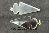 NGP2661 24*53mm - 26*55mm arrowhead agate pendants wholesale