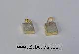 NGP3084 10*12mm - 12*14mm freeform druzy agate pendants wholesale