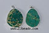 NGP3154 25*35mm - 35*45mm freeform sea sediment jasper pendants