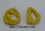 NGP3188 30*40mm - 45*50mm freeform druzy agate pendants