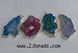 NGP3391 40*45mm - 45*60mm freeform druzy agate pendants