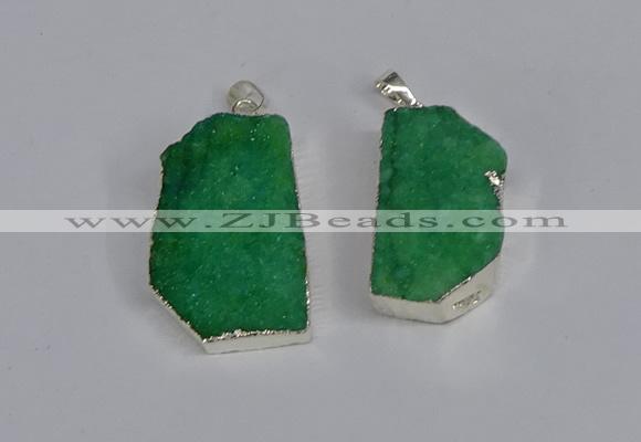 NGP3461 20*30mm - 25*35mm freeform druzy agate pendants wholesale