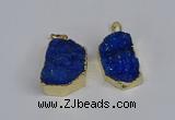 NGP3470 20*30mm - 25*35mm freeform druzy agate pendants wholesale