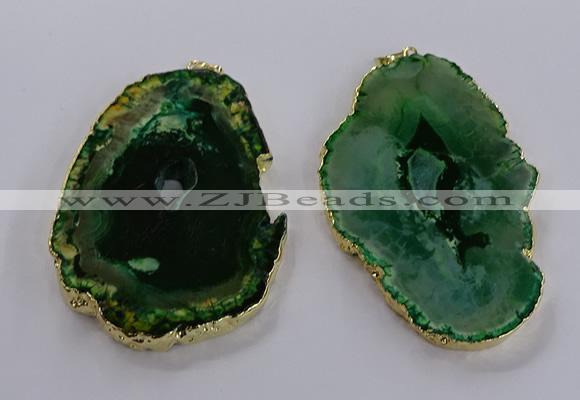 NGP3836 50*65mm - 60*70mm freeform druzy agate pendants