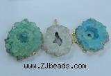 NGP3906 55*65mm - 65*80mm freeform druzy agate pendants