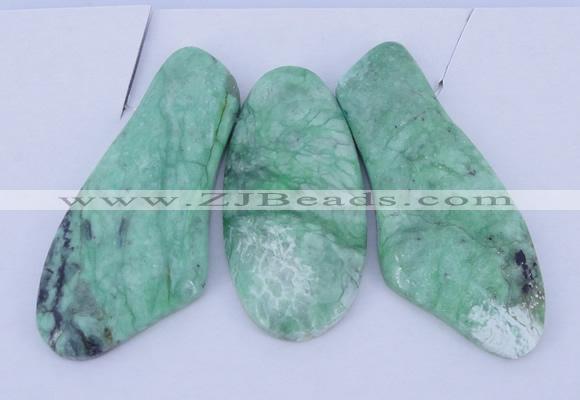 NGP54 Fashion grass turquoise gemstone pendants set jewelry wholesale