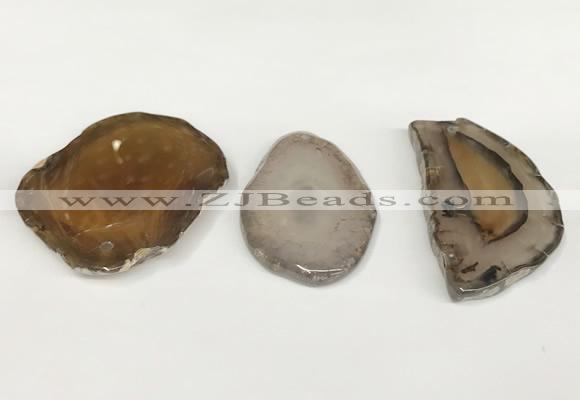 NGP5783 25*50mm - 50*80mm freeform agate slab pendants