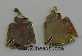 NGP6029 25*35mm - 30*40mm angel serpentine jasper pendants