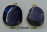 NGP8631 32*45mm - 46*48mm freeform druzy agate pendants wholesale