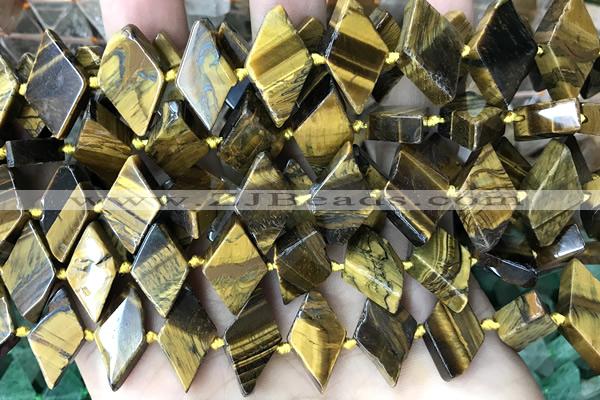 NUGG118 15 inches 12*18mm - 13*20mm freeform yellow tiger eye beads