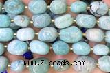 NUGG159 15 inches 10*12mm - 13*18mm nuggets amazonite beads