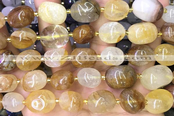 NUGG161 15 inches 10*12mm - 13*18mm nuggets quartz beads