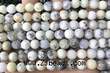 OPAL11 15 inches 8mm faceted white opal beads