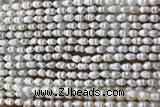 PEAR04 14 inches 3mm – 3.5mm white freshwater pearl beads