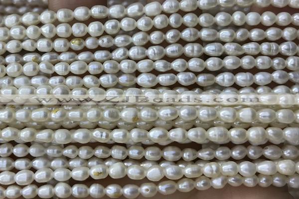 PEAR06 14 inches 3.5mm – 4mm white freshwater pearl beads