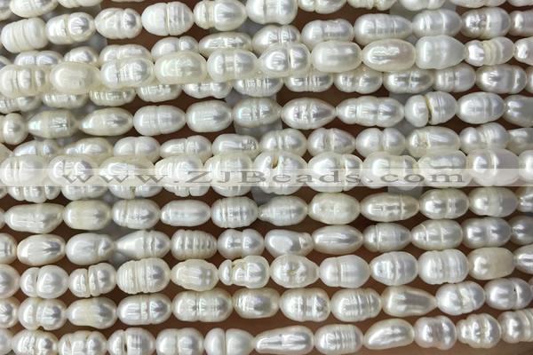 PEAR08 14 inches 4.5mm – 5mm white freshwater pearl beads