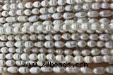 PEAR11 14 inches 4mm – 5mm white freshwater pearl beads