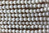 PEAR19 14 inches 7mm – 8mm white freshwater pearl beads