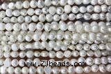 PEAR25 14 inches 5mm – 6mm white freshwater pearl beads