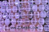 ROND150 14 inches 8*12mm faceted rondelle white crystal beads
