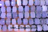 ROND153 14 inches 8*12mm faceted rondelle blue lace agate beads
