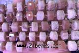 ROND154 14 inches 8*12mm faceted rondelle moonstone beads