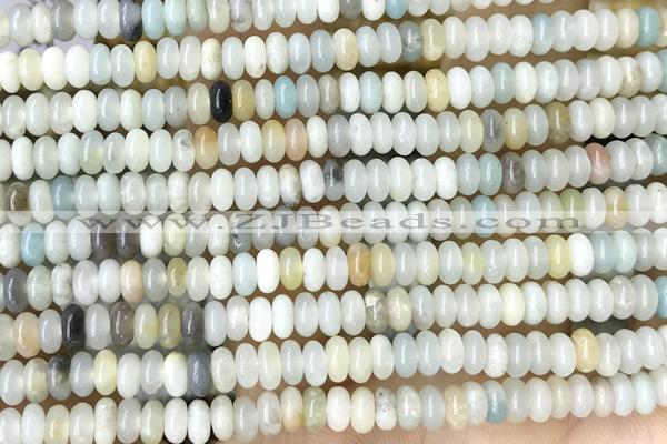 ROND164 15 inches 2*4mm rondelle amazonite gemstone beads