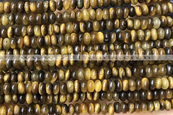 ROND196 15 inches 2*4mm rondelle yellow tiger eye gemstone beads