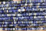 ROND197 15 inches 2*4mm rondelle blue spot stone gemstone beads