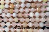 ROND212 15 inches 6*8mm faceted rondelle morganite beads