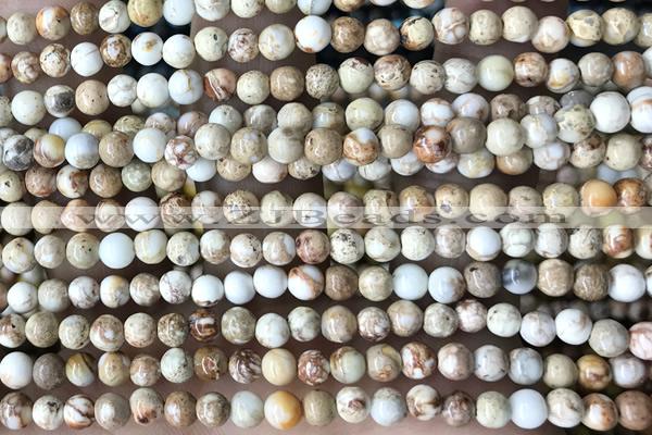 SEAS01 15 inches 4mm round dyed imperial jasper beads